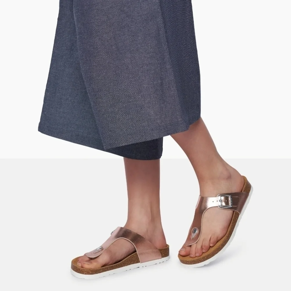 Dr. Brinkmann Rose Gold Sandals Sz 45